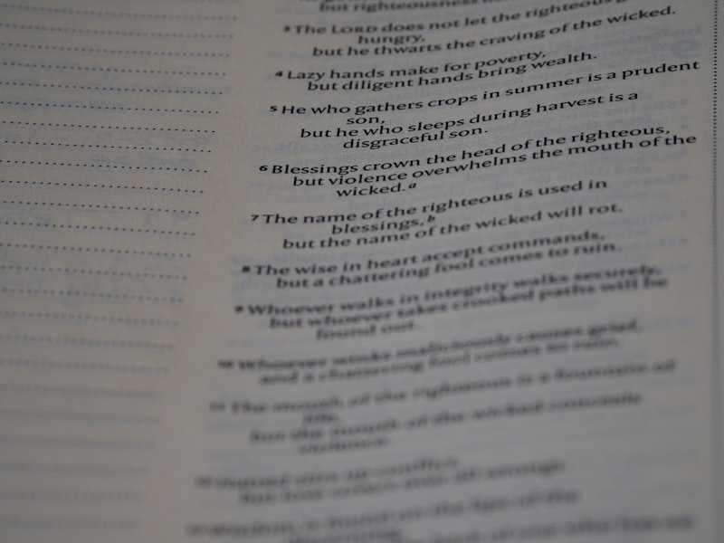 a page of a book with writing