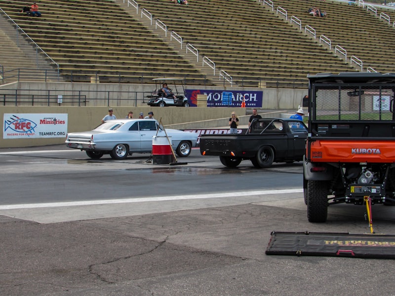 a car accident in a parking lot