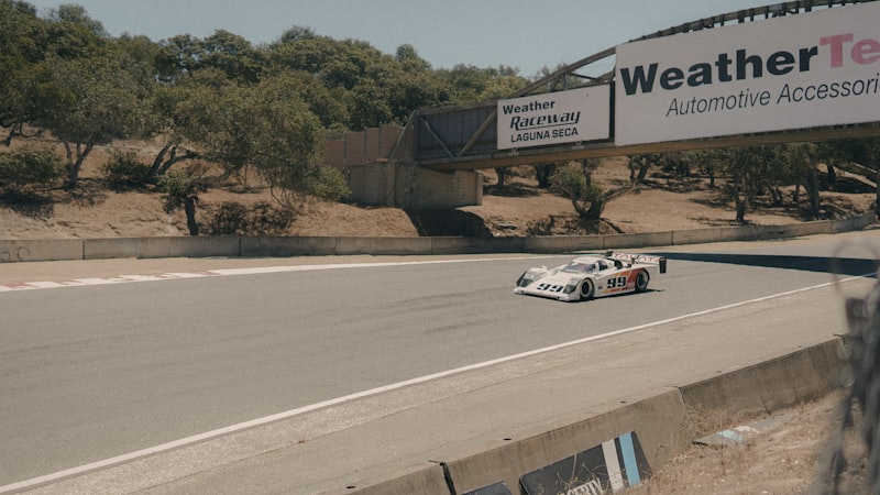 a race car on a race track