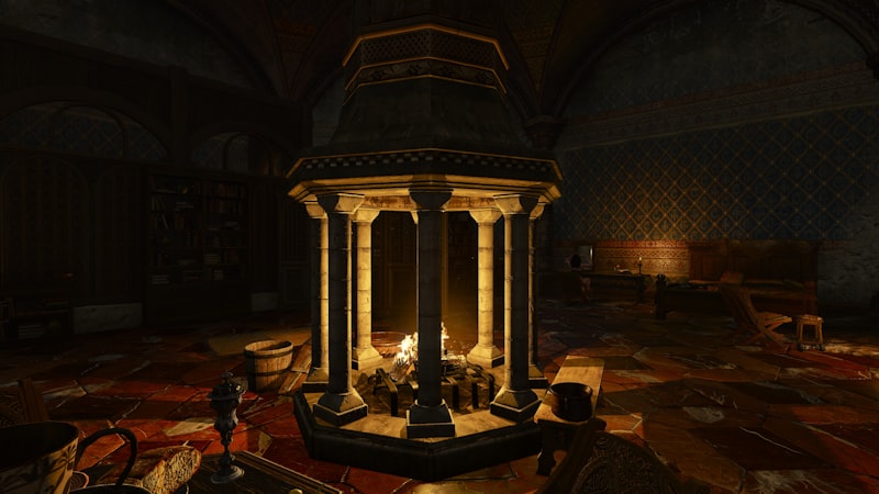 brown wooden table with chairs