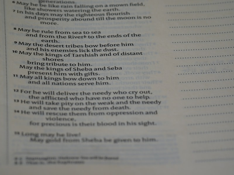 a close up of a text on a book