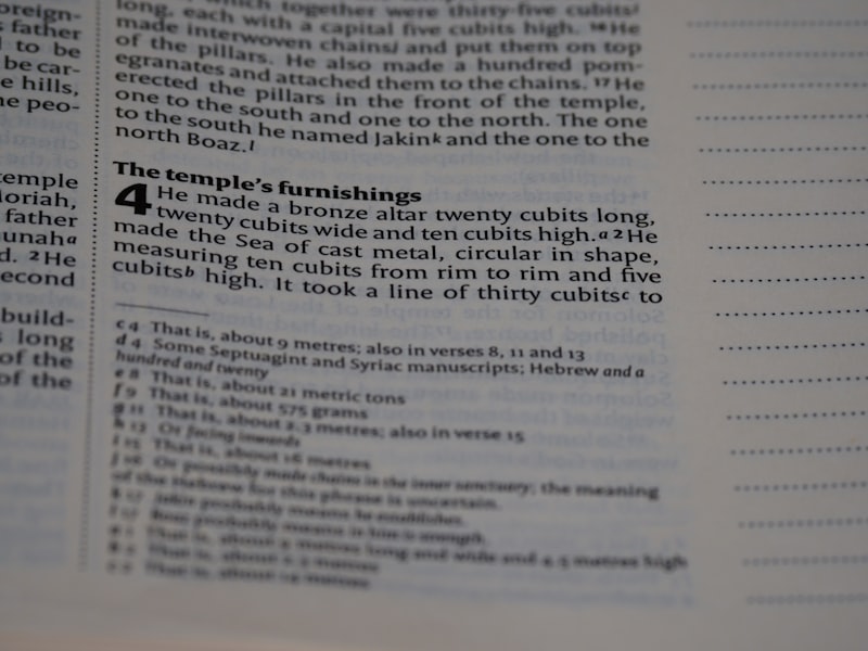 a close up of a book with text on it