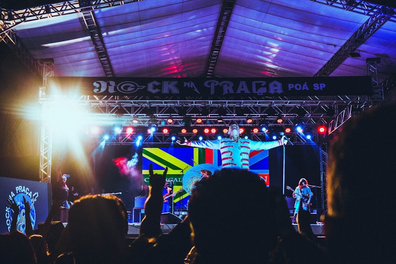 people performing on stage