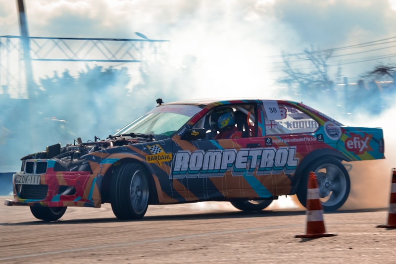 a race car on a track