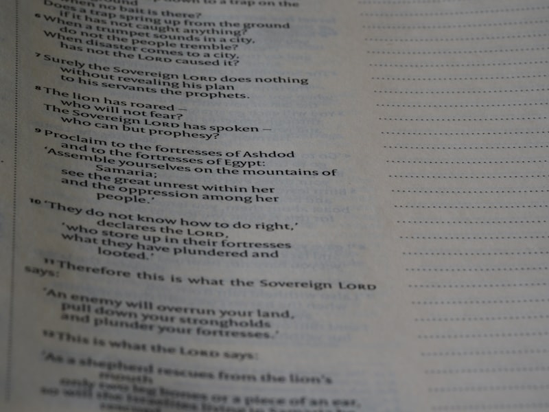 a close up of a text on a book